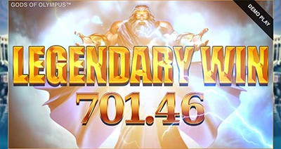 Gods of Olympia Slots Legendary Win