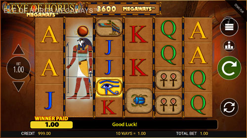 Eye of Horus Megaways Slot Expanding Wild