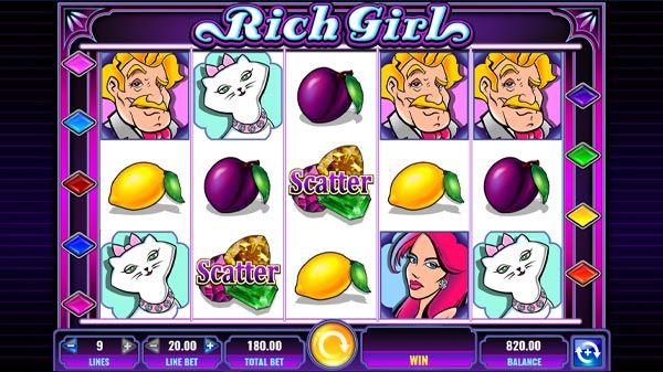 She's A Rich Girl Slot Reels